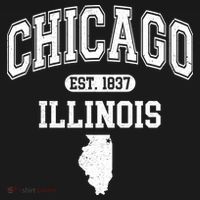 Chicago Illinois Est 1837 Varsity Kids Sweatshirt thumb 2