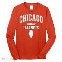 Chicago Illinois Est 1837 Varsity Long Sleeve Shirt thumb 0