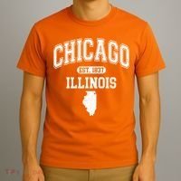 Chicago Illinois Est 1837 Varsity T-Shirt thumb 3