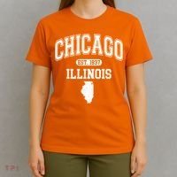 Chicago Illinois Est 1837 Varsity T-Shirt thumb 4