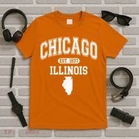 Chicago Illinois Est 1837 Varsity T-Shirt thumb 5