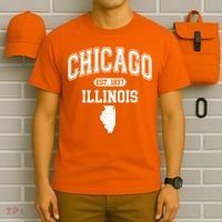 Chicago Illinois Est 1837 Varsity T-Shirt thumb 6