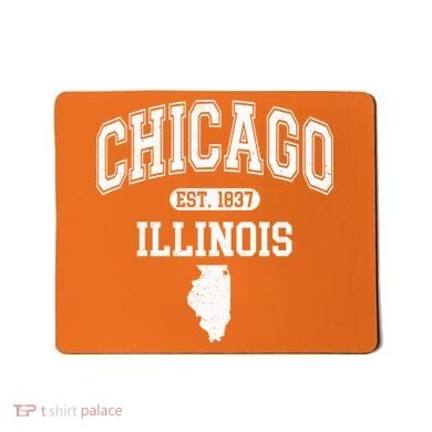 Chicago Illinois Est 1837 Varsity Mousepad