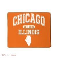 Chicago Illinois Est 1837 Varsity Mousepad thumb 0