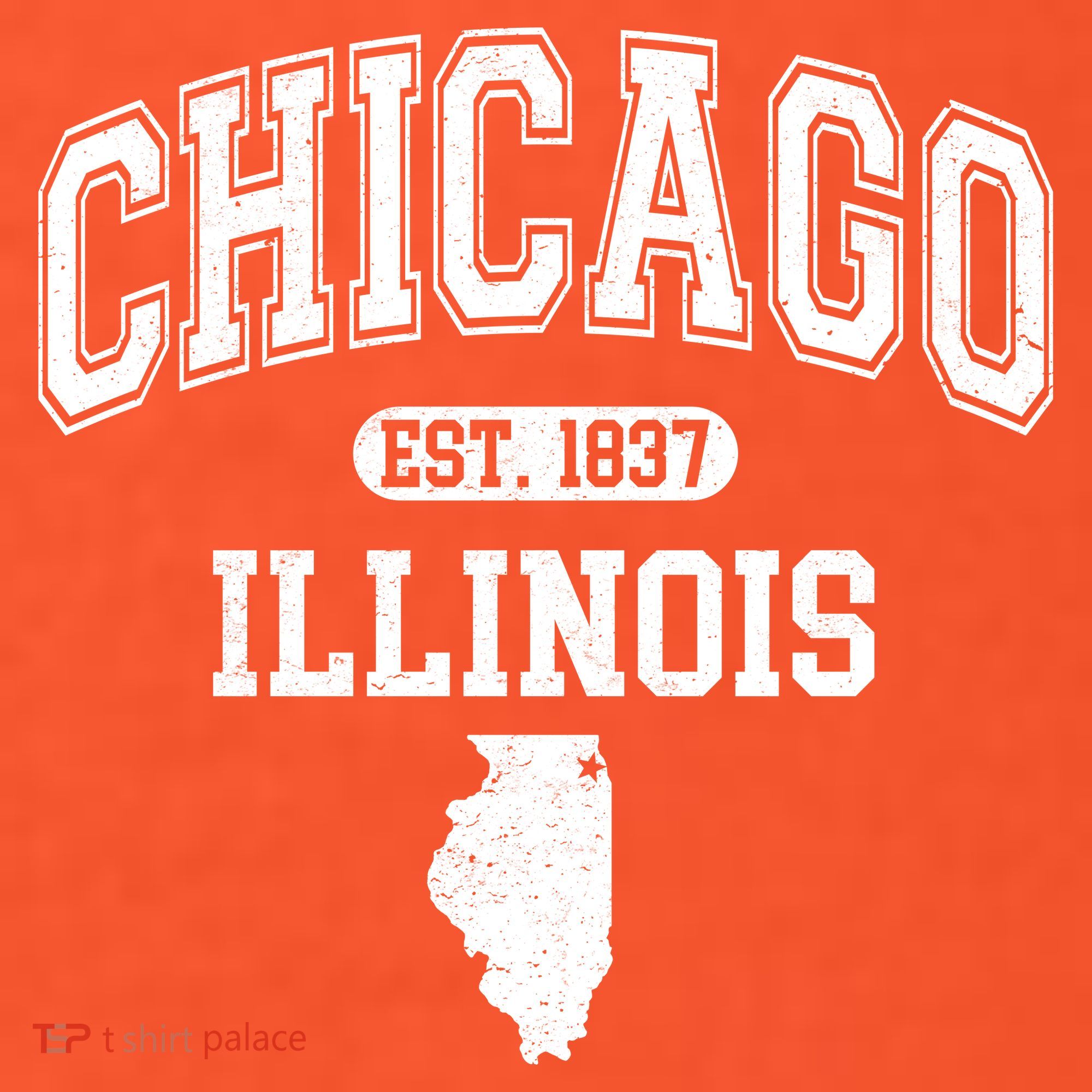 Chicago Illinois Est 1837 Varsity Baby Bodysuit