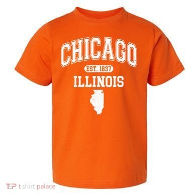 Chicago Illinois Est 1837 Varsity Toddler T-Shirt