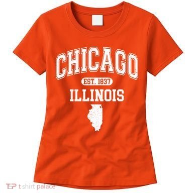 Chicago Illinois Est 1837 Varsity Women's T-Shirt