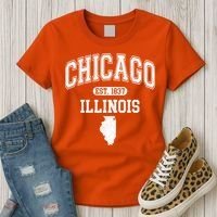 Chicago Illinois Est 1837 Varsity Women's T-Shirt thumb 3