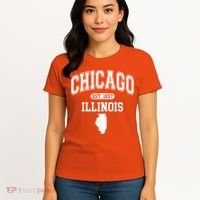 Chicago Illinois Est 1837 Varsity Women's T-Shirt thumb 4