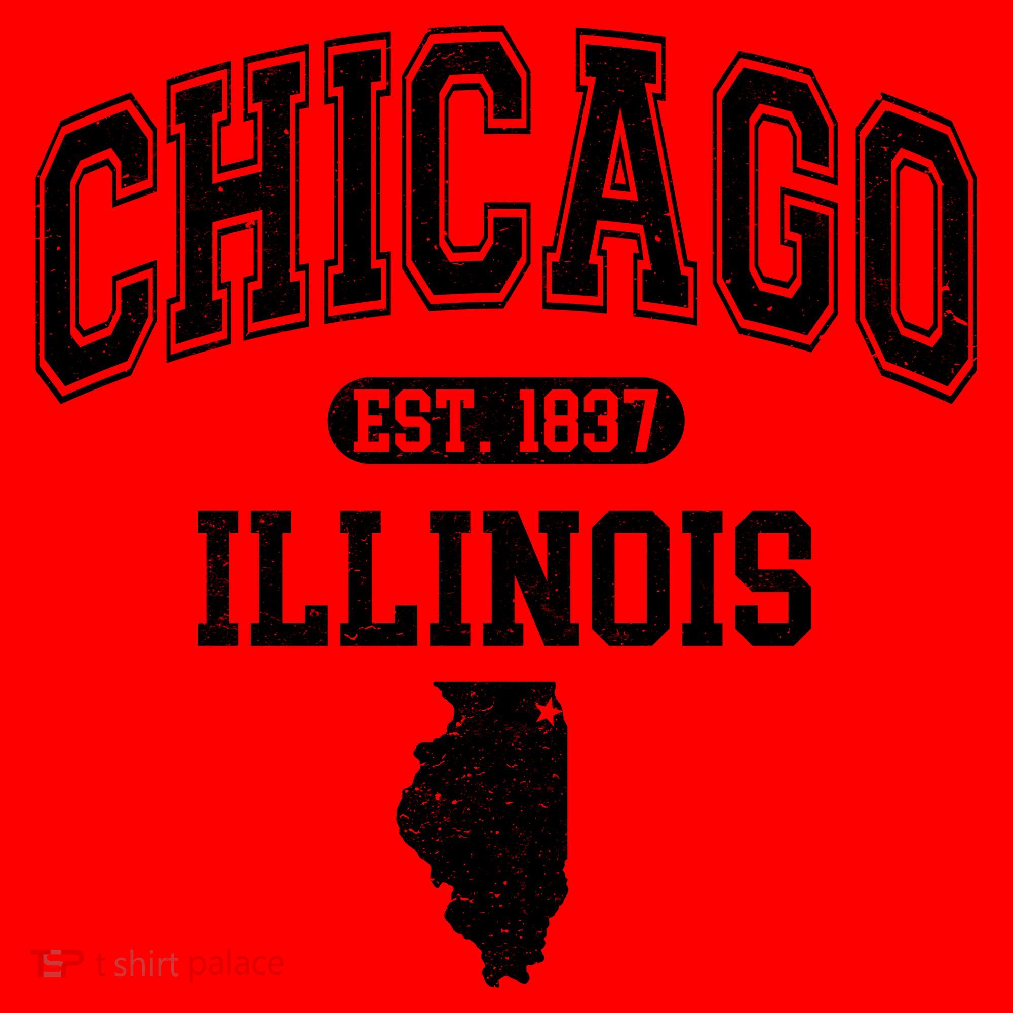 Chicago Illinois Est 1837 Varsity Santa Hat
