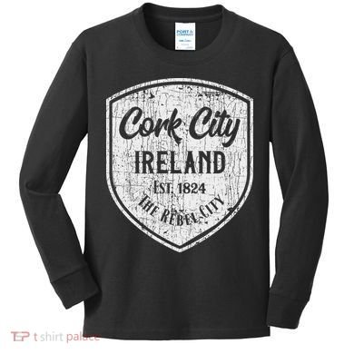 Cork, Ireland Eire Gift Irish Ancestry Heritage Kids Long Sleeve Shirt