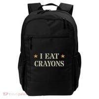 Cute I Eat Crayons Proud Eater Officer Squad Military Corp Backpack thumb 0