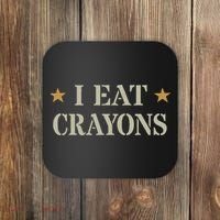 Cute I Eat Crayons Proud Eater Officer Squad Military Corp Coaster thumb 0