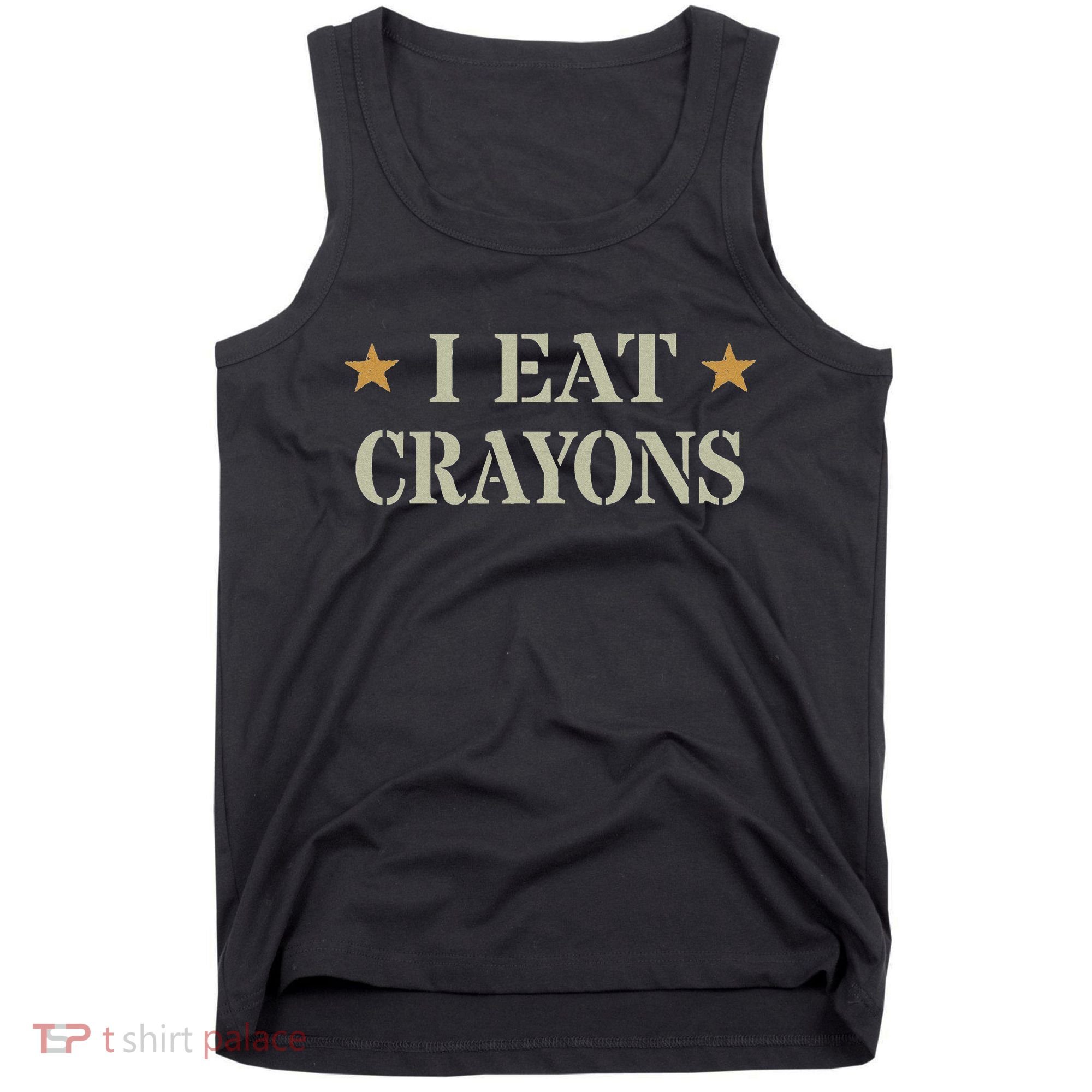 Cute I Eat Crayons Proud Eater Officer Squad Military Corp Tank Top