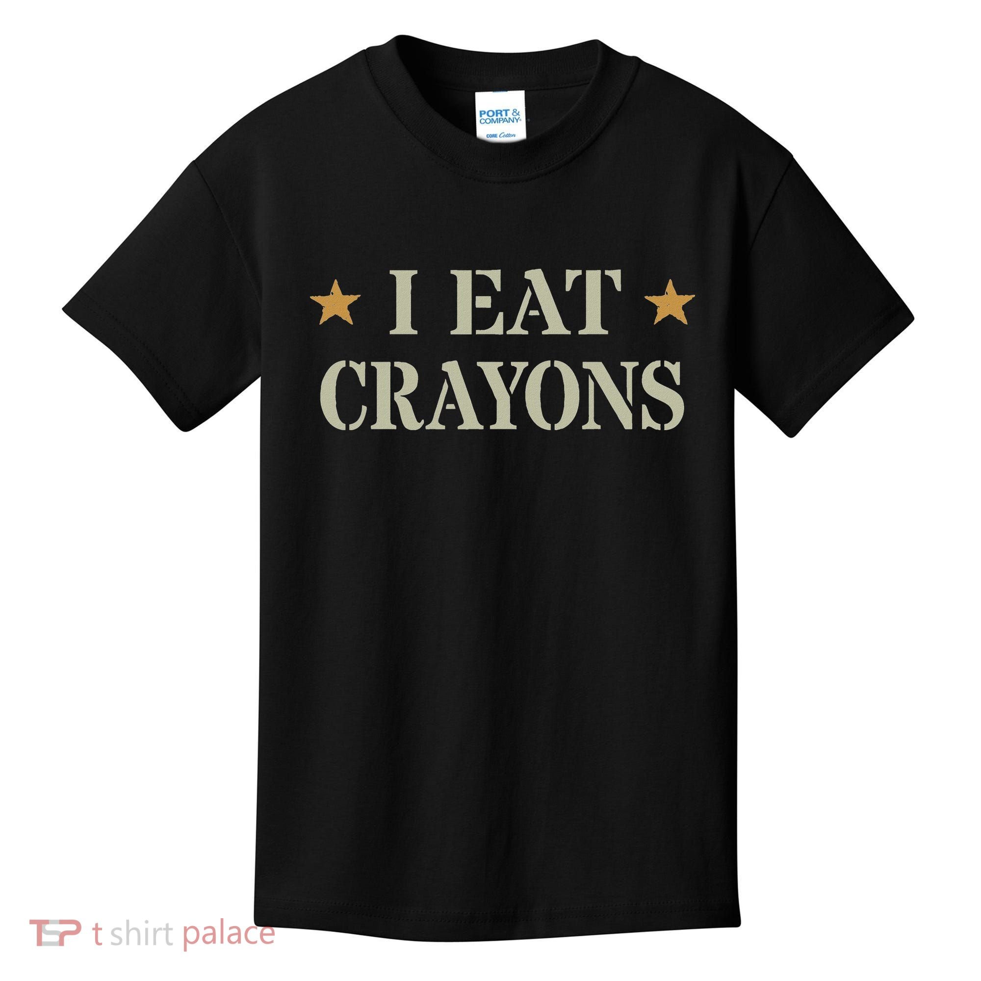 Cute I Eat Crayons Proud Eater Officer Squad Military Corp Kids T-Shirt