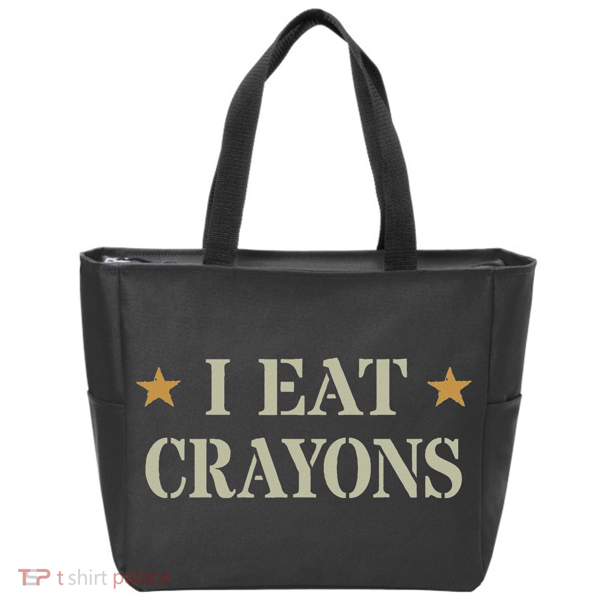 Cute I Eat Crayons Proud Eater Officer Squad Military Corp Tote Bag