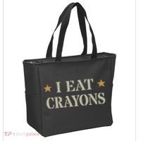 Cute I Eat Crayons Proud Eater Officer Squad Military Corp Tote Bag thumb 2