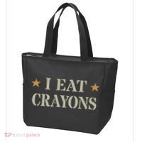 Cute I Eat Crayons Proud Eater Officer Squad Military Corp Tote Bag thumb 3