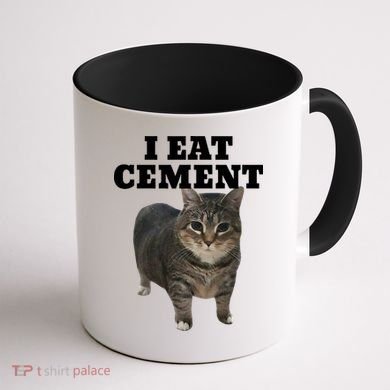 Cat I Eat Cement Coffee Mug back