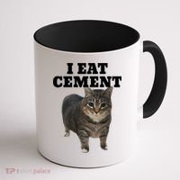 Cat I Eat Cement Coffee Mug thumb 1