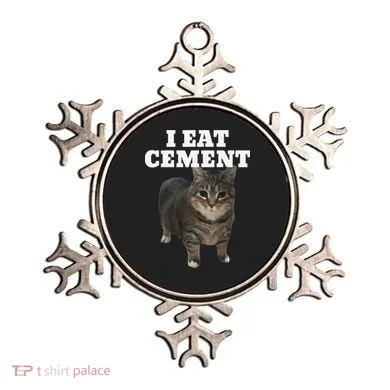 Cat I Eat Cement Ornament