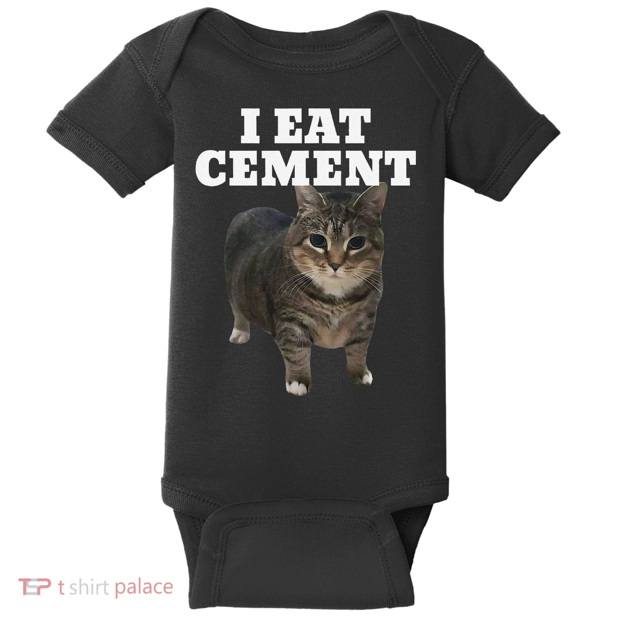 Cat I Eat Cement Baby Bodysuit