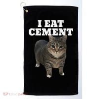 Cat I Eat Cement Golf Towel thumb 0