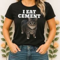 Cat I Eat Cement Women's T-Shirt thumb 2