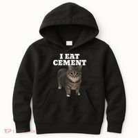 Cat I Eat Cement Kids Hoodie thumb 0