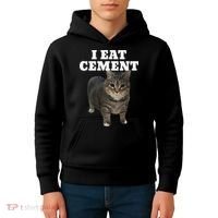 Cat I Eat Cement Kids Hoodie thumb 4