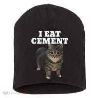Cat I Eat Cement Short Acrylic Beanie thumb 0