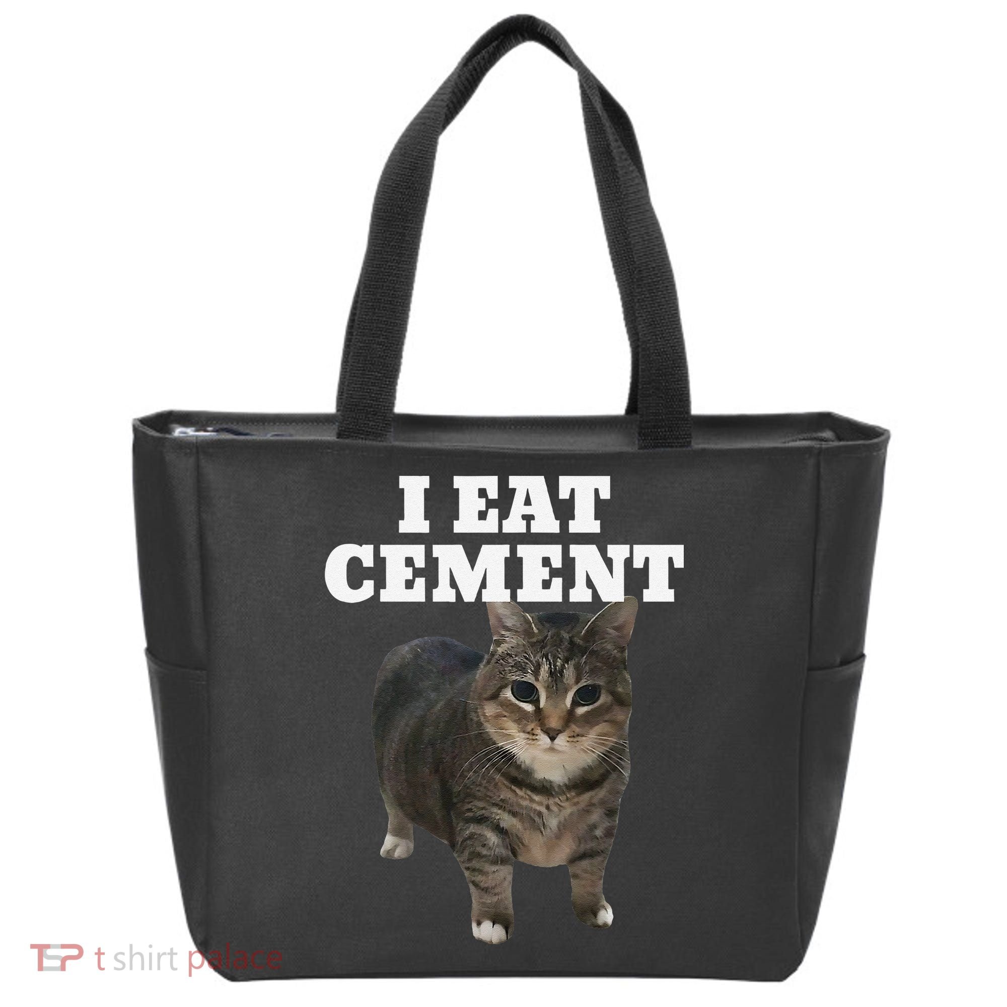 Cat I Eat Cement Tote Bag