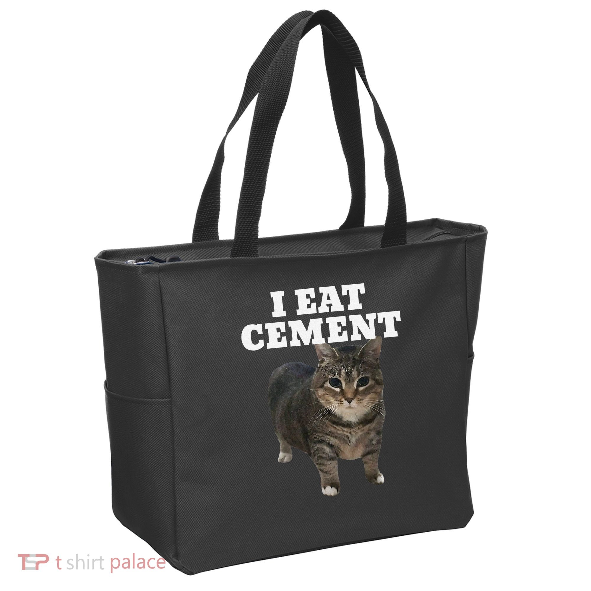 Cat I Eat Cement Tote Bag