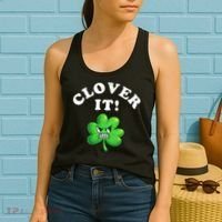 Clover It Funny St Patricks Day Women's Tank Top thumb 2