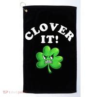 Clover It Funny St Patricks Day Golf Towel thumb 0