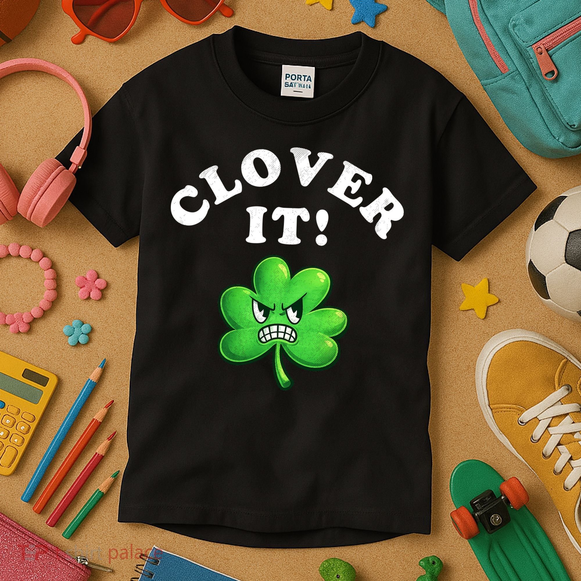 Clover It Funny St Patricks Day Kids T-Shirt