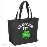Clover It Funny St Patricks Day Tote Bag thumb 2