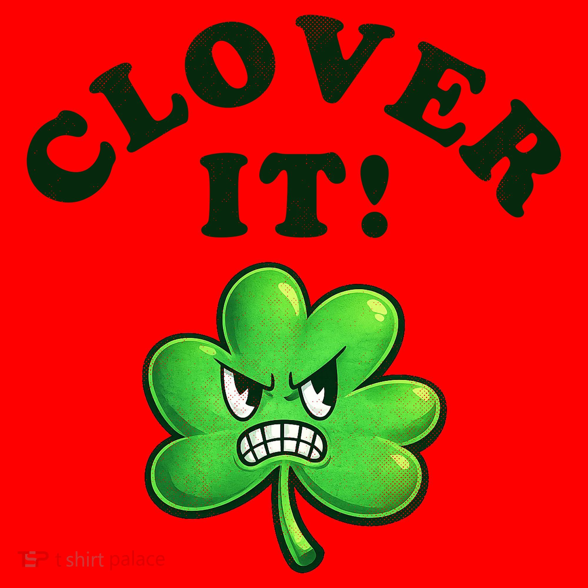 Clover It Funny St Patricks Day Santa Hat