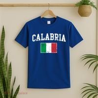 Calabria Italy Flag Italia Italian Vintage Distressed Gift T-Shirt thumb 2