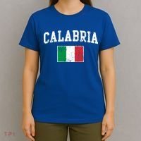 Calabria Italy Flag Italia Italian Vintage Distressed Gift T-Shirt thumb 4