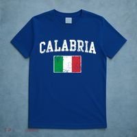 Calabria Italy Flag Italia Italian Vintage Distressed Gift T-Shirt thumb 5