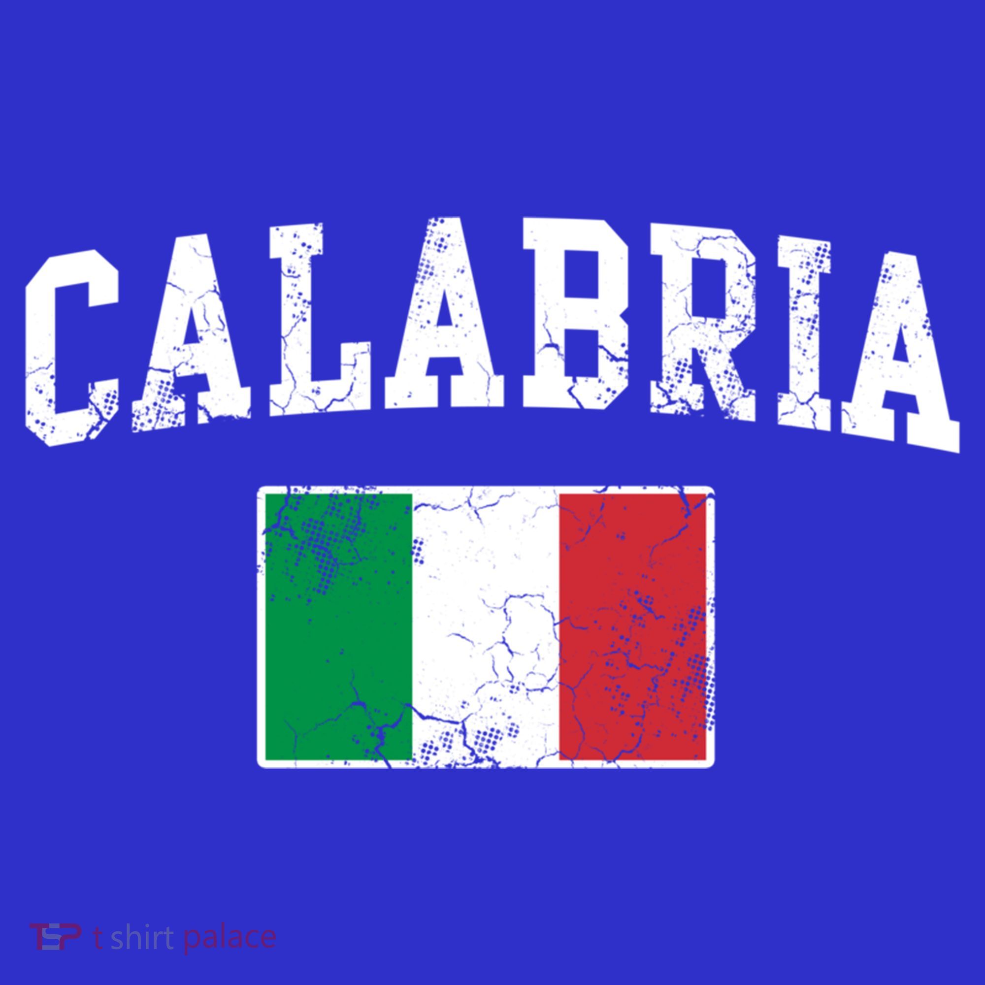 Calabria Italy Flag Italia Italian Vintage Distressed Gift T-Shirt