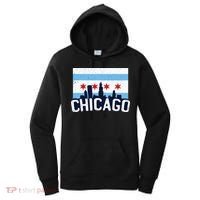 Chicago Illinois Flag City Skyline Chi Town Pride City Flag Women's Hoodie thumb 0