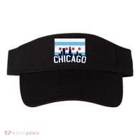 Chicago Illinois Flag City Skyline Chi Town Pride City Flag Visor thumb 0