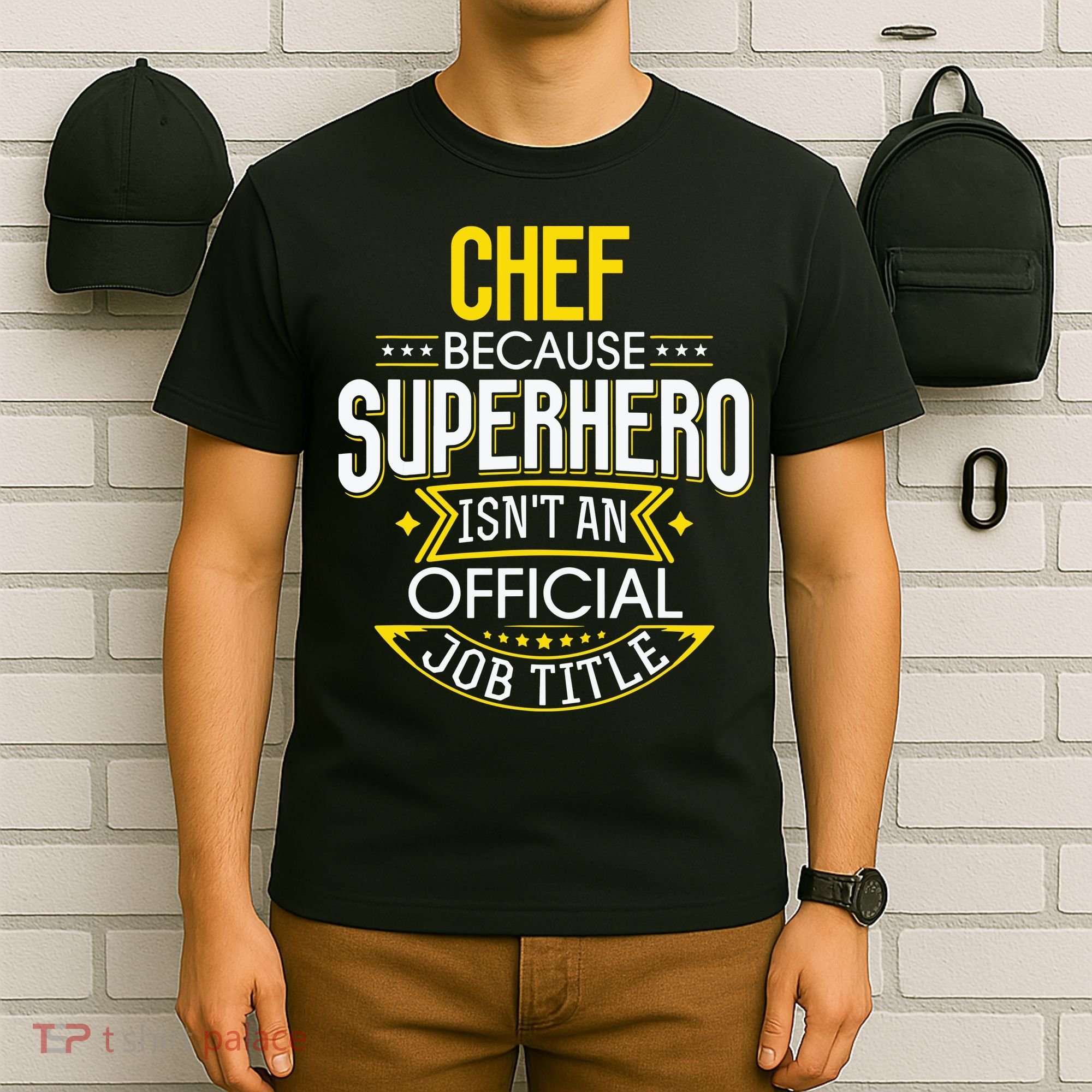 Chef Idea Funny Superhero Job Chef T-Shirt