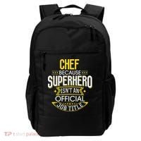 Chef Idea Funny Superhero Job Chef Backpack thumb 0
