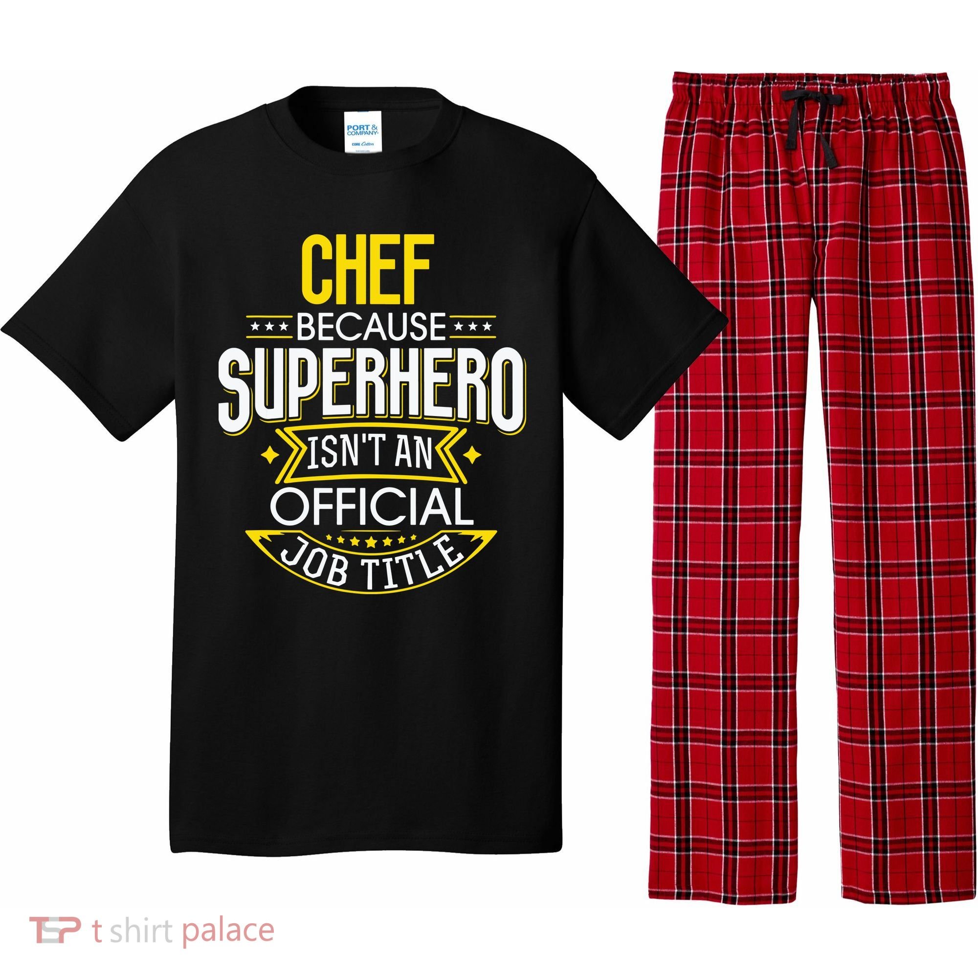 Chef Idea Funny Superhero Job Chef Pajama Set