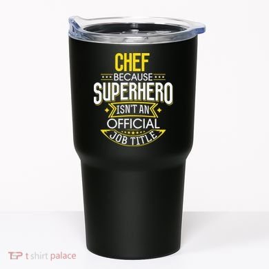 Chef Idea Funny Superhero Job Chef Tumbler