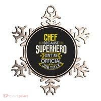 Chef Idea Funny Superhero Job Chef Ornament thumb 0