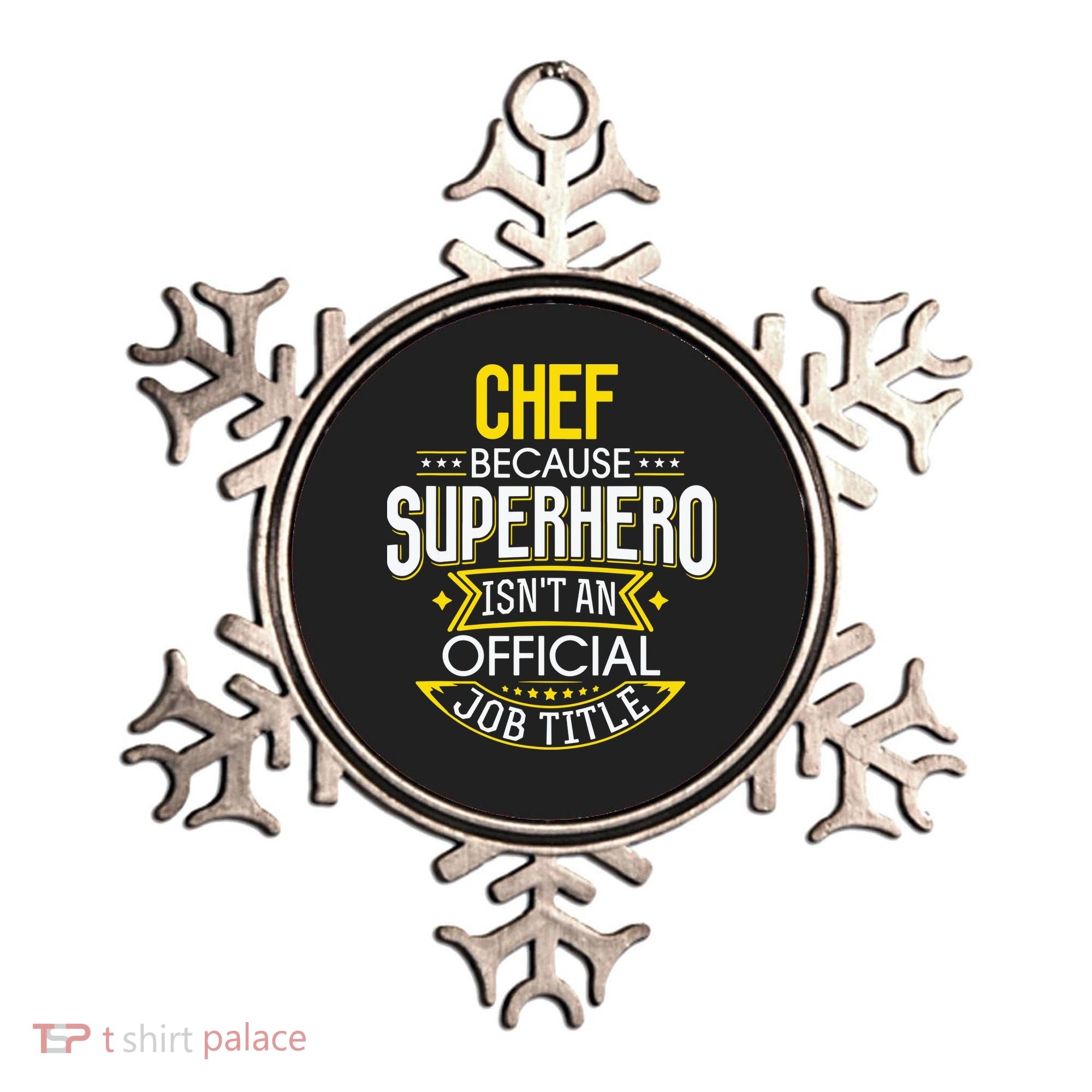 Chef Idea Funny Superhero Job Chef Ornament